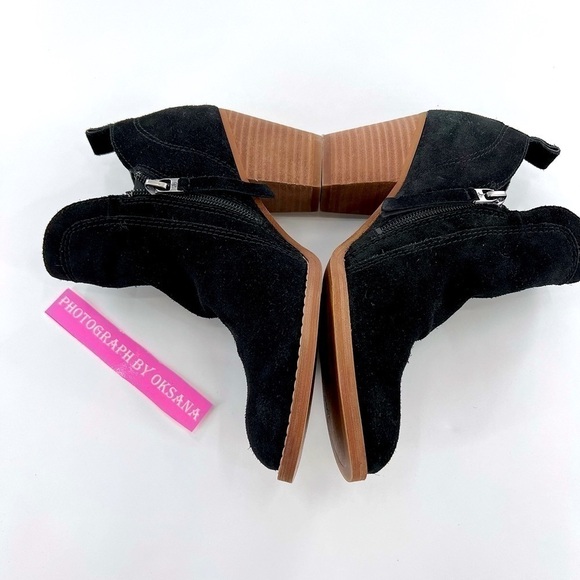 Sam Edelman Shoes Sam Edelman Mathia Black Suede Bootie size 6 - Picture 8 of 13